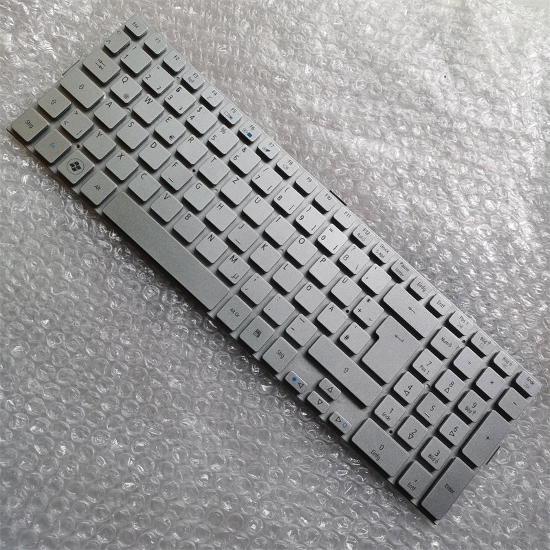 NB1985 สําหรับ ACER ACER 5943 5950 5950G 8943 แป้นพิมพ์เยอรมันสีเงิน GR