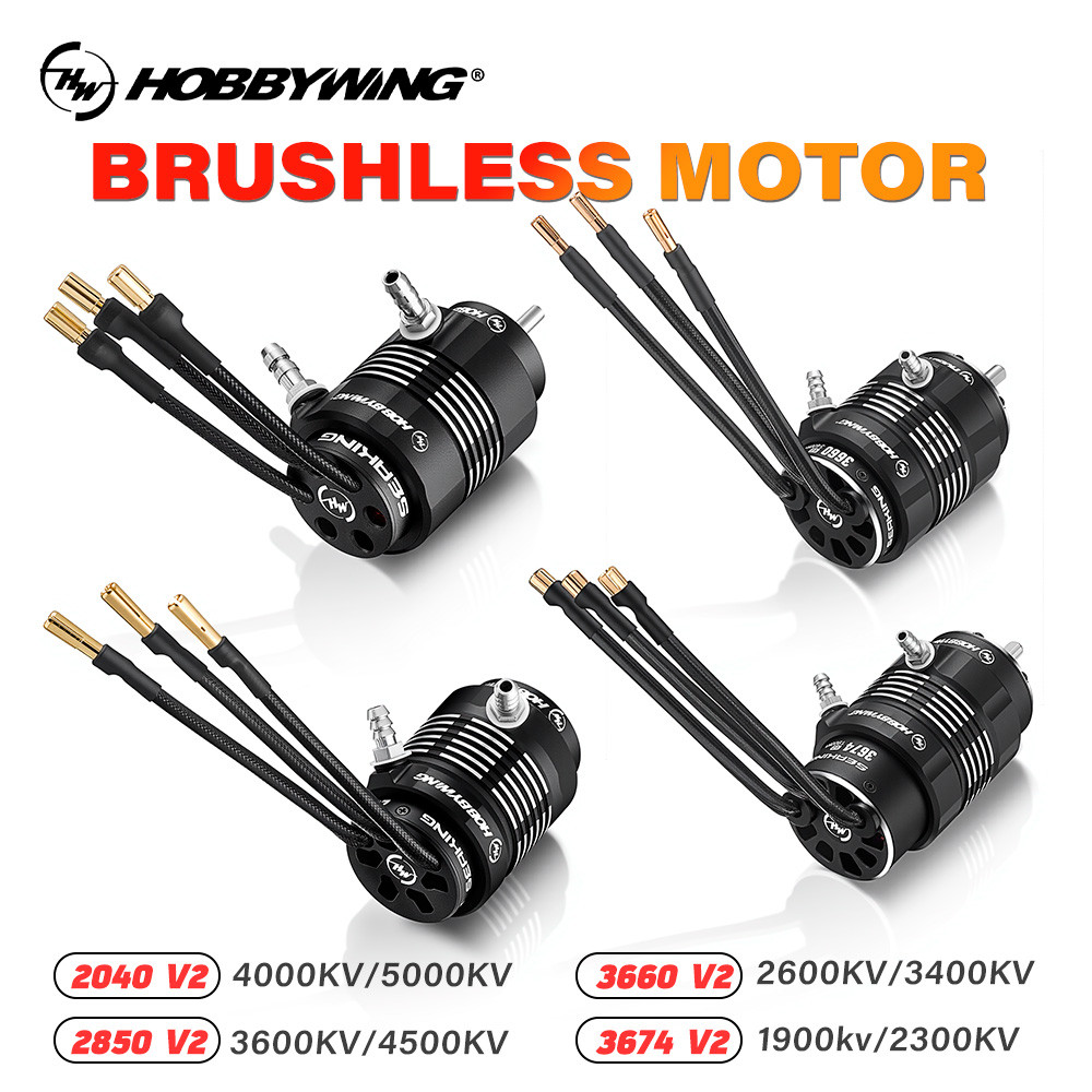 Hobbywing SeaKing V2 Sensorless Brushless Motor | 2040 2850 3660 3674 | Fits SeaKing V4 ESC for 45-1