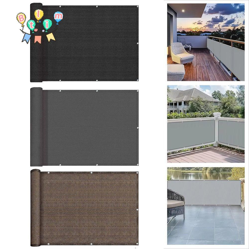 BTLIM ผ้าแรเงาระเบียง, 3/5/6M กันน้ํา Sun Shading Sails, รั้วรั้วรั้วคุณภาพสูง Patio