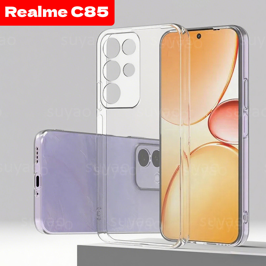 สําหรับRealme C85 5G 4G Pro C85Proเคสโทรศัพท์TPU Clear Anti-Fallปกป้องSlimปลอกใสRealmeC85 RealmeC85Proกันกระแทกเคสใสฝาหลังเรียบง่าย