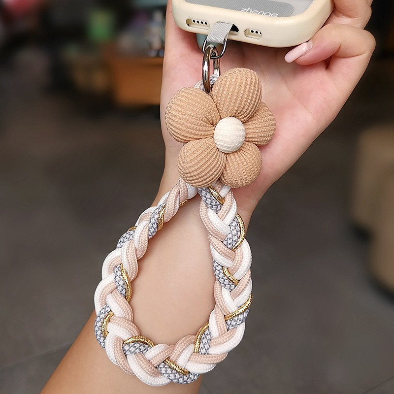 เชือกเส้นเล็กโทรศัพท์มือถือสายทอสีตัดกันสดข้อมือดีไซน์สั้นเดินทางกลางแจ้งปีนเขาท่องเที่ยว ราคา ถูกที่สุด ดีลบีเคเค แกลเลอรีภาพที่ 7