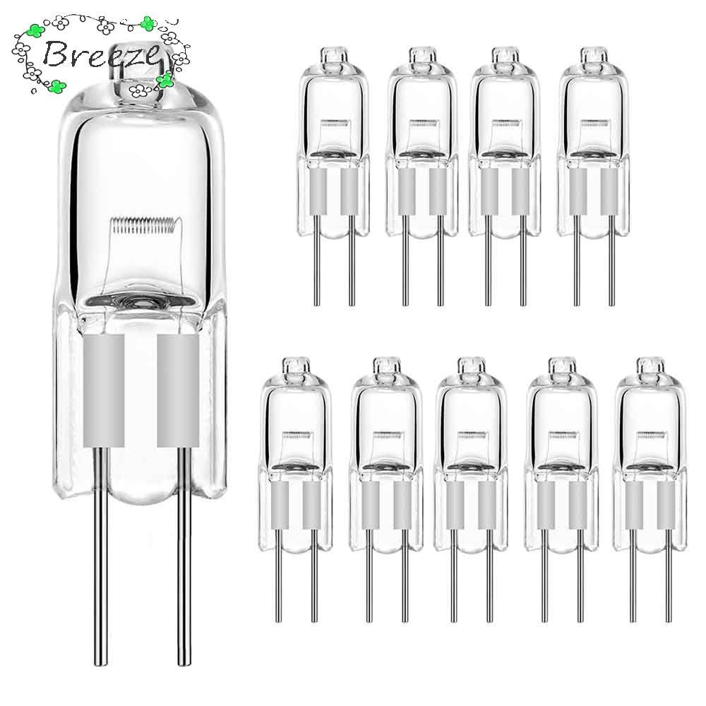 BREEZE 10 ชิ้นหลอดฮาโลเจน 20 วัตต์ 50 วัตต์หลอดไฟ LED Bi-Pin 12 โวลต์ G4 หลอดไฟ