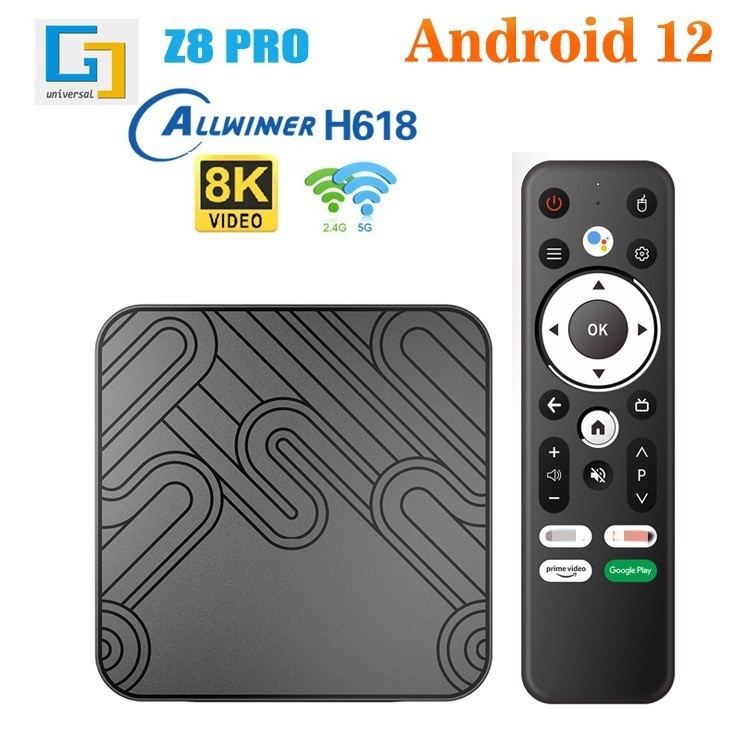 Z8Pro กล่องทีวี Android 12 Quanzhi H618 ชุดกล่องด้านบน 5gwifi HD 8k เครื่องเล่นเครือข่ายขายส่ง