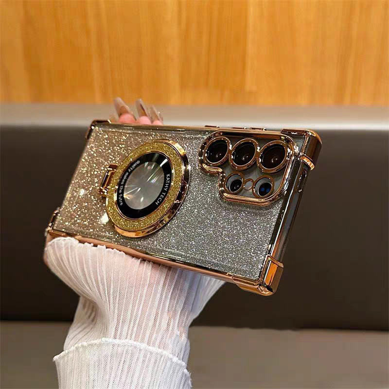 เคส หรูหรา วงแหวน ตั้งได้ สําหรับ Samsung S25 Ultra S25Ultra S24 Fe S24Fe S24Ultra S23Ultra S22Ultra