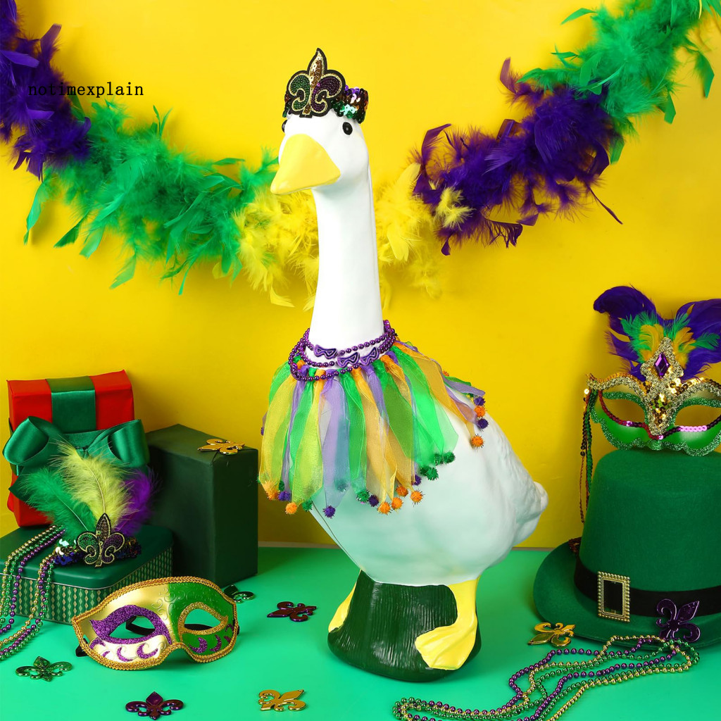 NTA Carnival ชุดผู้หญิงลายลูกปัด กระโปรงขนฟูขนาดใหญ่ และมงกุฎ Carnaval สไตล์มาร์ดี้กราสพร้อมสายคล้อง