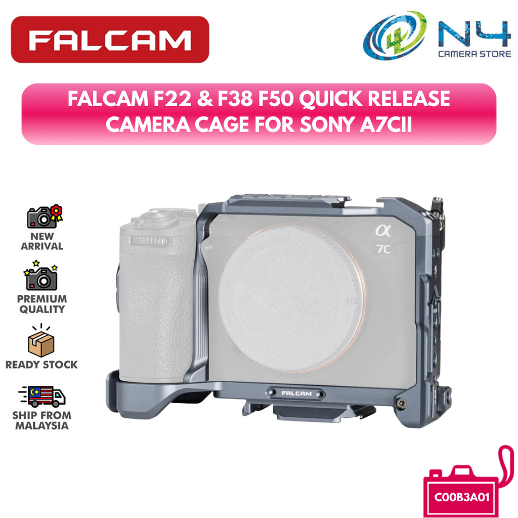Falcam F22&F38&F50 กรงกล้องแบบปลดเร็วสําหรับ SONY A7CII - C00B3A01