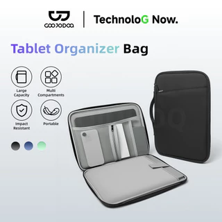 GOOJODOQ Waterproof กระเป๋าเก็บของ Multi layer Partition Layout Buffer Protection มีจําหน่าย 11 และ 13 ขนาด