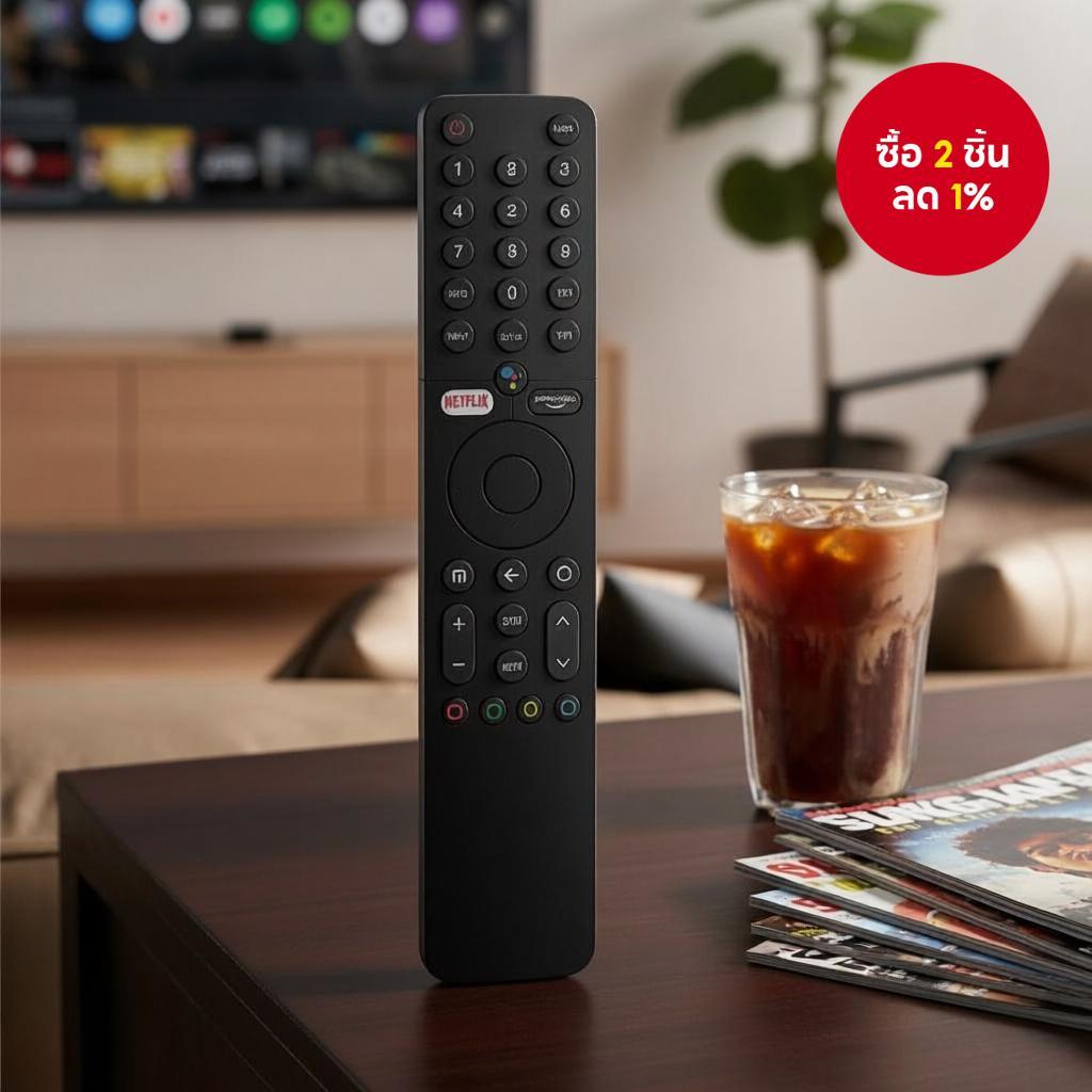 รีโมทเสียงบลูทูธ XMRM-19 สําหรับสมาร์ททีวี Xiaomi MI P1 Q1 Android รุ่น L32M6-6AEU L43M6-6AEU