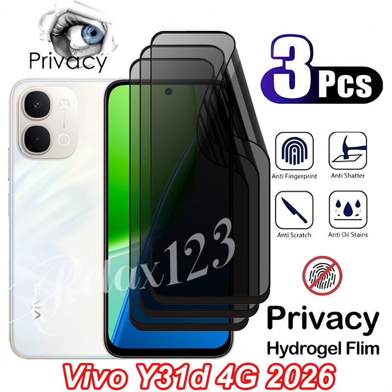 Vivo Y31d 4G 3PCS Anti-ความเป็นส่วนตัวฟิล์มไฮโดรเจลสําหรับVIVO Y31D VivoY31d Vivo Y 31 d Y31d 31Y VI