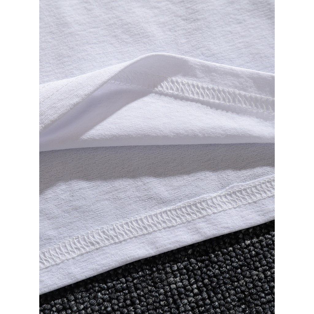 ทีเชิ้ตฤดูร้อนลายกราฟิกกีตาร์เบสสำหรับผู้ชาย - สีดำพร้อมดีไซน์ดนตรีสีขาว, ผ้าฝ้ายระบายอากาศ - รูปที่ 6