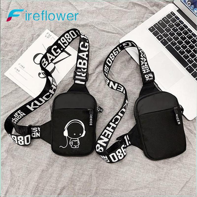 Fireflower กระเป๋าสะพายชายแนวโน้มกันน้ําขนาดเล็ก Messenger กระเป๋า Square Crossbody กระเป๋าสําหรับชาย Sacoche Homme