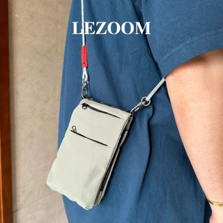 LEZOOM กระเป๋าซิปแบบพับได้ ออกแบบกะทัดรัด สามารถจัดเก็บได้ง่าย มาพร้อมช่องใส่โทรศัพท์มือถือ
