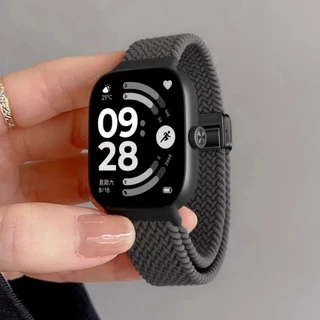 สายนาฬิกากีฬา สายรัดไนลอนที่ถักด้วยแม่เหล็ก ปรับได้ สำหรับ for Xiaomi Redmi Watch 6 5 4 สำหรับ for Mi Band 10 9 8 Pro