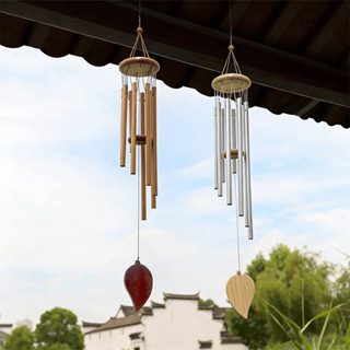 โมบายกระดิ่งลม 6 แท่ง โมบายปรับฮวงจุ้ยเสียงใสกังวาล เรียกโชค…