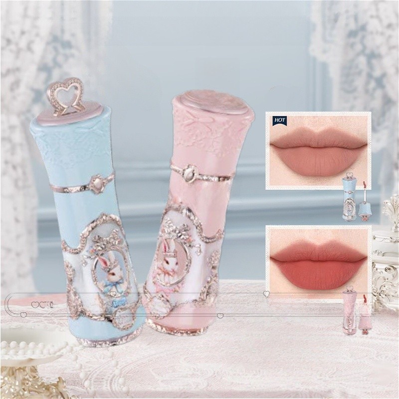 FLOWER KNOWS ลิปกลอส Rabbit Garden Series Cloud Lip Cream Silky Velvet ง่ายต่อการใบหน้าสี