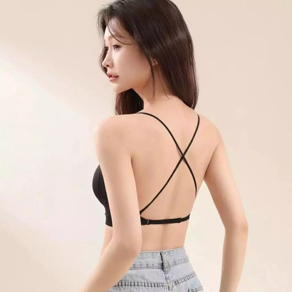 สปอร์ตบรา ไร้โครง ฟองน้ำในตัว ปรับสายได้ S-XL thumbnail 7