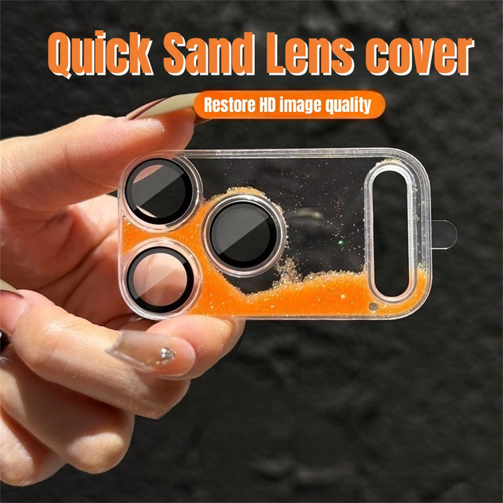 Liquid Sand iPhone 17 Pro Max / 17 Pro ฝาครอบเลนส์กล้องกันกระแทกแบบเต็มครอบคลุมฟิล์มเลนส์ป้องกัน