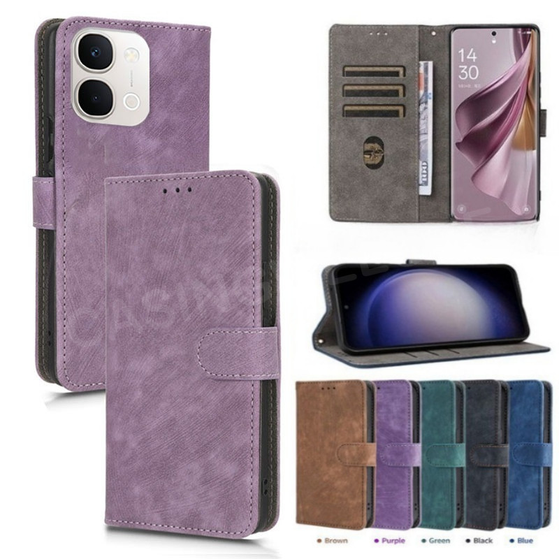 เคสโทรศัพท์สําหรับVivo Y31d Y31 Y500i 5G 4G 2026 หรูหราพลิกหนังแม่เหล็กโทรศัพท์ปลอกช่องเสียบการ์ดขาตั้งฝาครอบกันกระแทกฝาหลัง