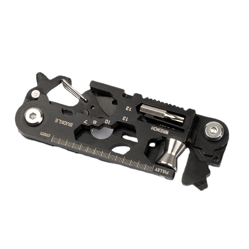 Tool Card EDC Outdoor Survival Folding Wrench Tool Knife Stainless Steel Folding Tactical Scissors M