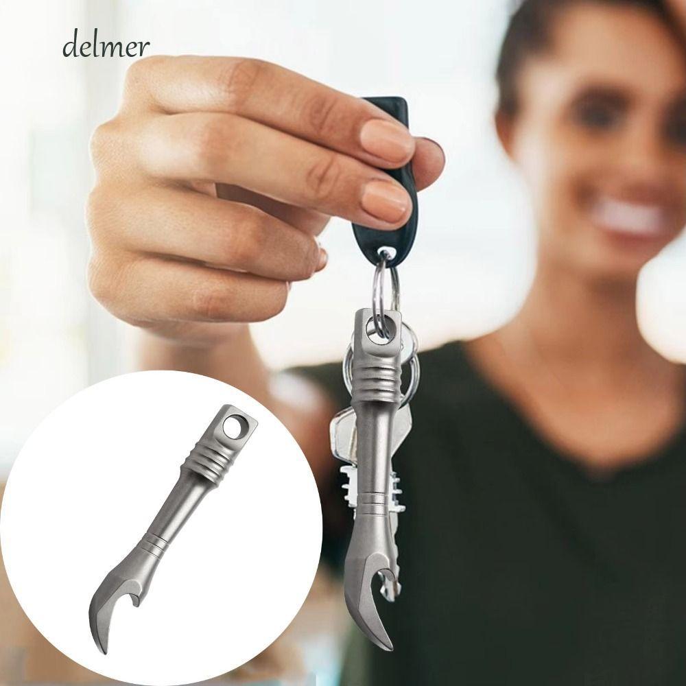 DELMER พวงกุญแจขนาดเล็ก, เครื่องมืออเนกประสงค์ EDC Pry Bar มัลติฟังก์ชั่นขนาดเล็กใหม่สร้อยคอโลหะผสมไ