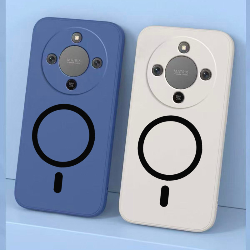 สําหรับ Honor X9A / X9B / X9C / X9D / X9C สมาร์ทที่มีสีสัน Matte Cover พร้อมสติกเกอร์แม่เหล็ก