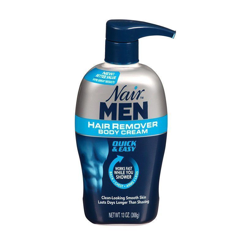 New Product#Nair Men's Special Hair Removal Cream Body Painless Gentle Leg Hair Silky Smooth368g Lar