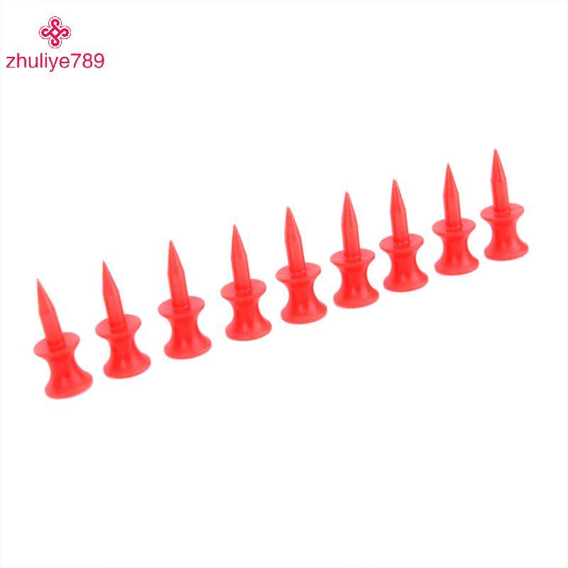 <zhuliye789> 50 ชิ้น Red Golf Tee Sport Double- Golf Tees 31MM