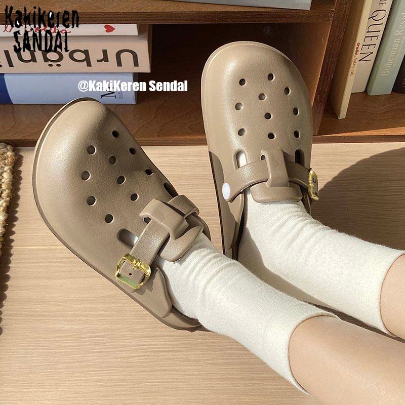 36-41Birkenstocks SungFoot รองเท้าแตะส้นเตารีดกันลื่นที่สะดวกสบายของผู้หญิง
