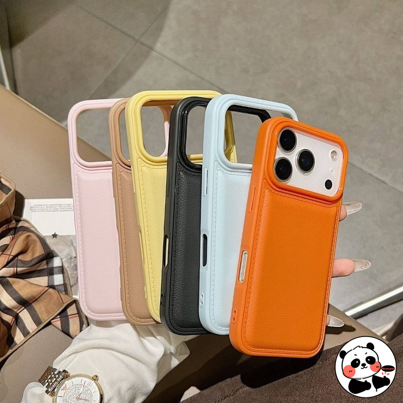 Bulge PU หนังเคสโทรศัพท์สําหรับ OPPO Reno 15 14 13 11 9 Pro ค้นหา X9 X8 Pro X8S Plus X7 ปกหลังน่ารักสีลูกกวาดเรียบง่ายยก Anti-fall ปลอกนุ่ม