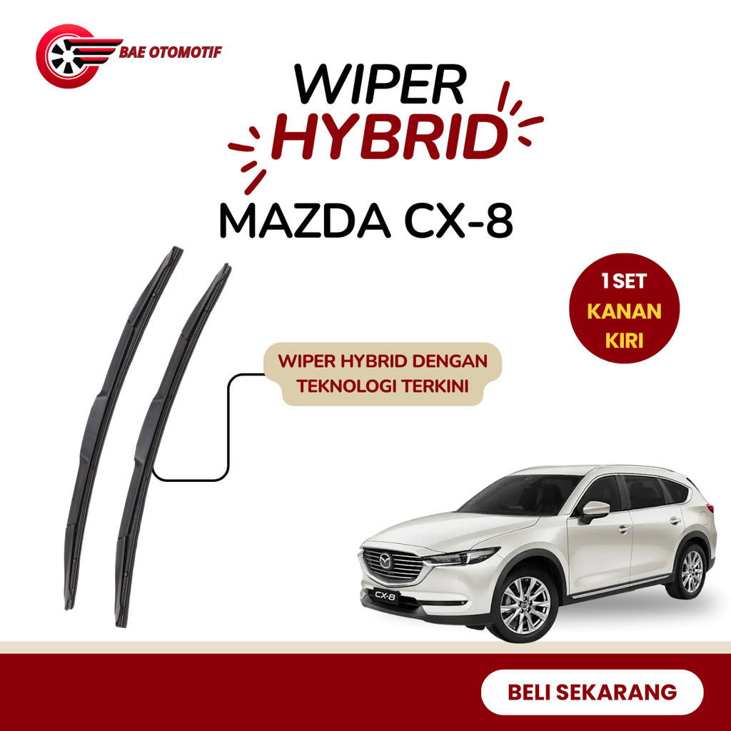 Mazda CX-8 Hybrid Wiper 1 ชุดคู่ขวาซ้ายทําความสะอาดกระจกหน้ารถ