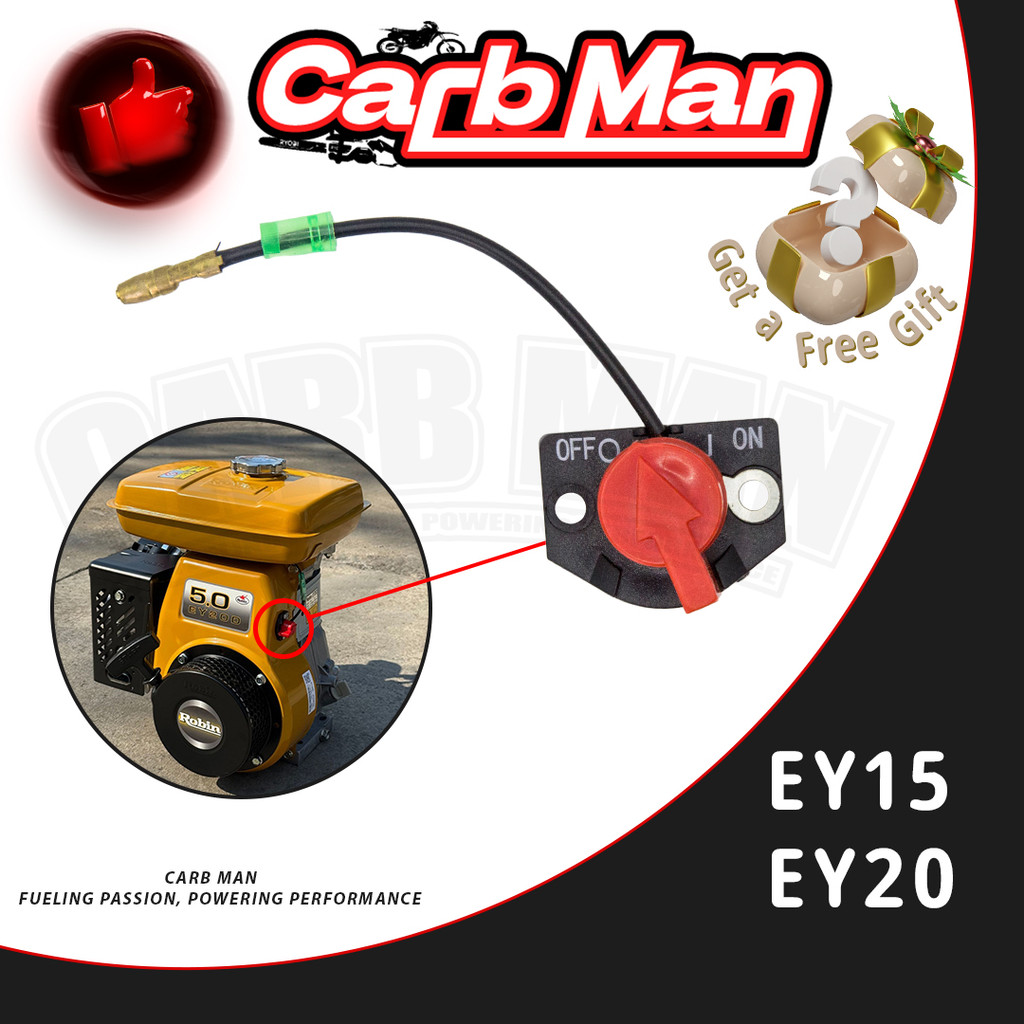 สวิตช์หยุดเครื่องยนต์ Ey20 Ey15 Ey20 เครื่องยนต์เบนซิน 4 จังหวะ Robin Subaru Ey 3.5 แรงม้า 5 แรงม้า