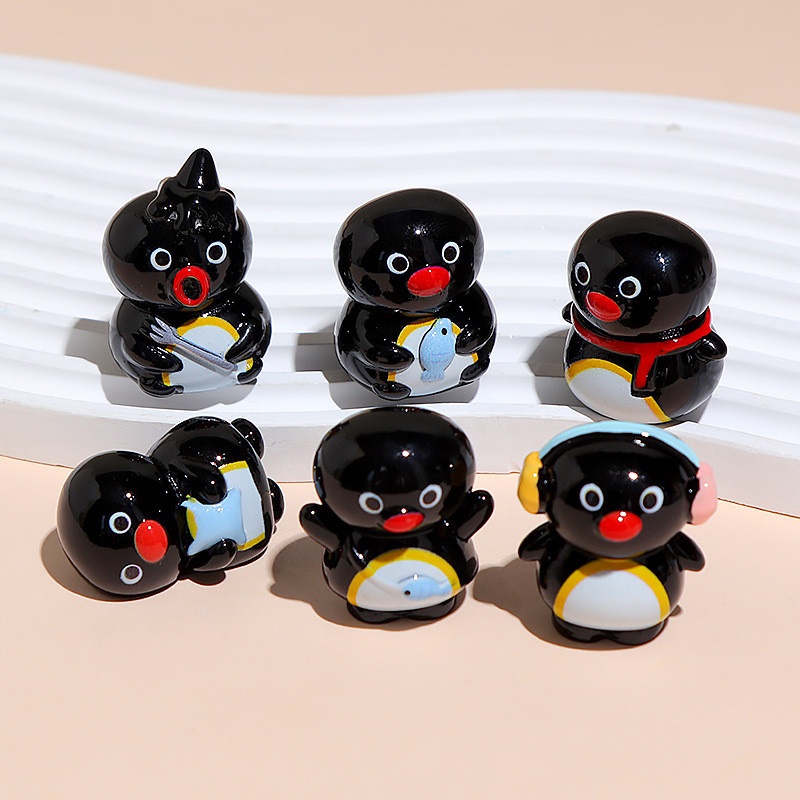 เสน่ห์เรซิ่นเพนกวินขนาดเล็กสําหรับ DIY(Z-1)