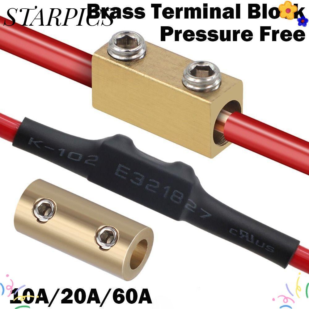 เครื่องแยกพลังงานสูง สตาร์ปิค พร้อมท่อหดความร้อน บล็อกเทอร์มินัลทองเหลืองกันน้ําแรงดันกระแสไฟสูงฟรีตัวเชื่อมต่ออย่างรวดเร็ว