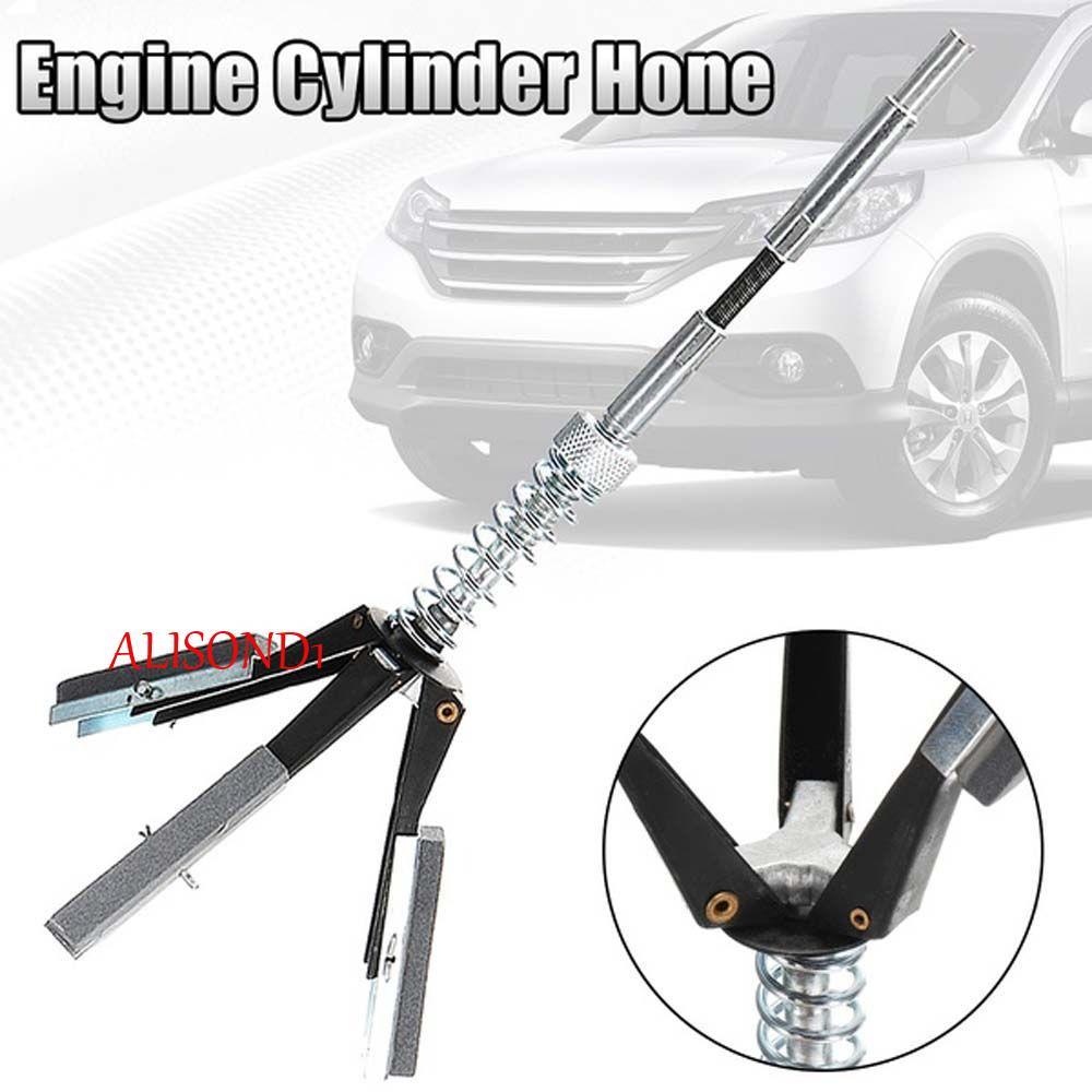 ALISOND1 เครื่องยนต์กระบอก Hone 1PC เบรค 3 Jaw Steel Piston Tension Shaft Honing