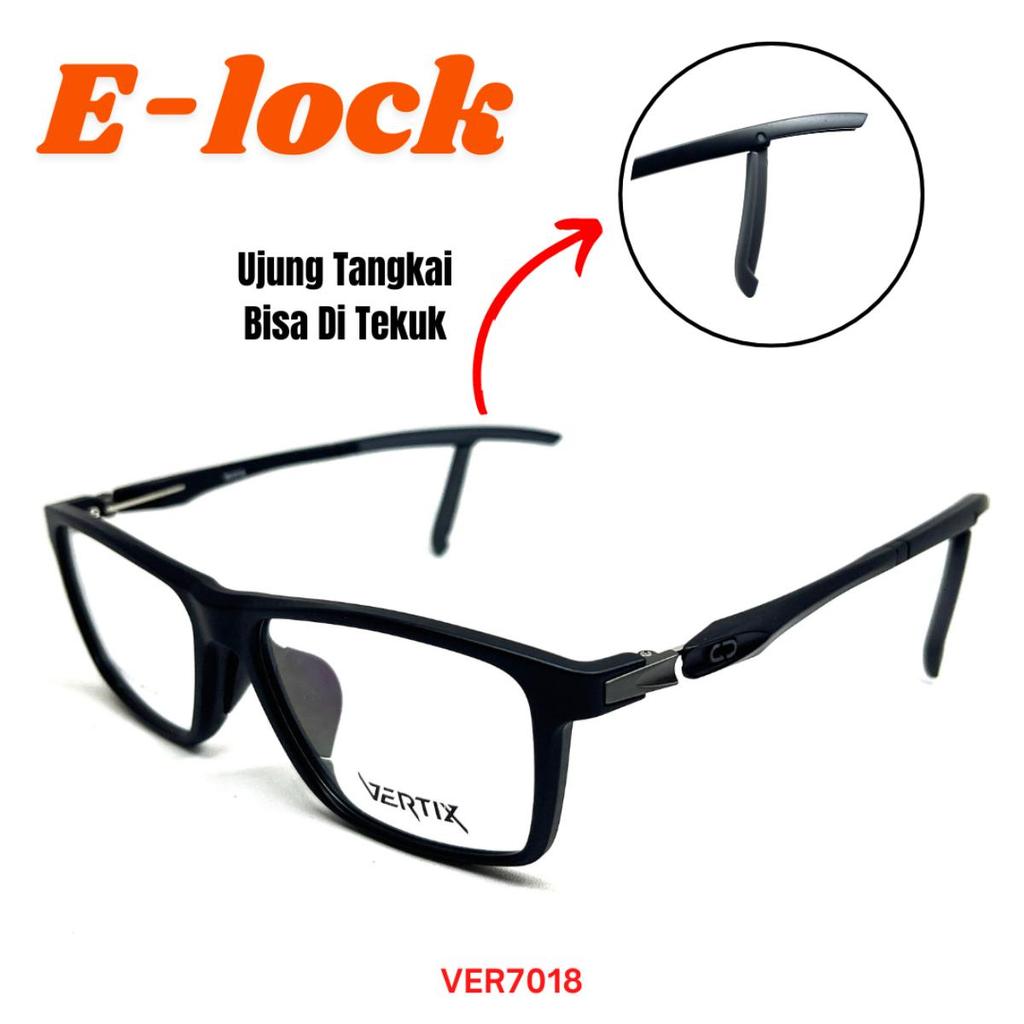 ต้นฉบับ VERTIX VER7018 SPORTY EYEGLASSES FRAME E LOCK รุ่น 147 WIDTH