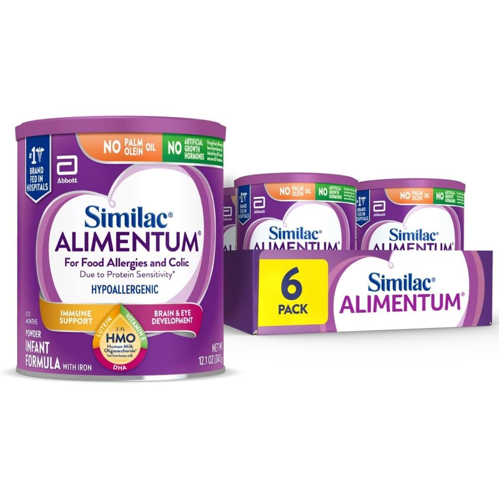 Similac Alimentum With 2-FL HMO Hypoallergenic Infant Formula for Allergies and Colic Due to Protein