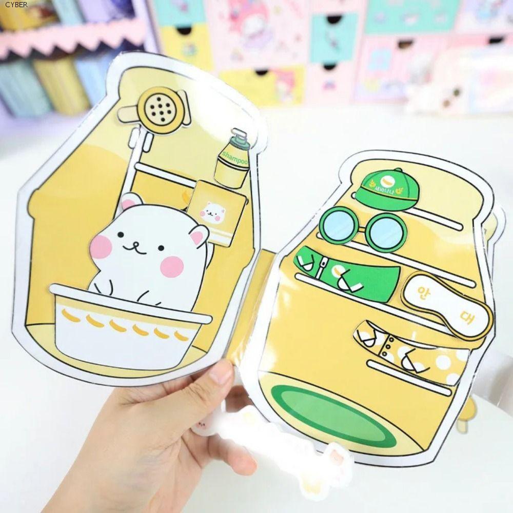 CYBER Hamster Banana Milk Quiet Book, Beanie Book Material Pack โฮมเมด Banana Milk Quiet Book, Creat