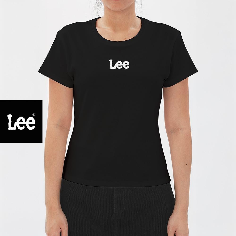 LEE เสื้อยืดแขนสั้นผู้หญิง ทรง Regular รุ่น LE F125WTSSC02 สีดำ