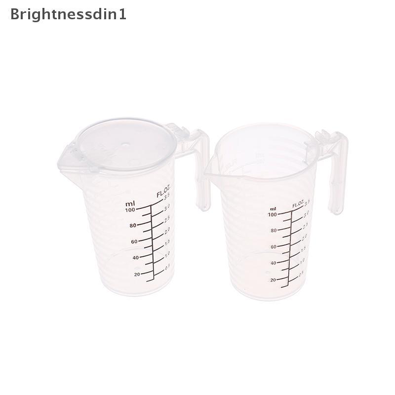 [Brightnessdin] ถ้วยตวง 100/250/500ML เหยือกใสเบเกอรี่แป้งครัวน้ําพร้อมฝาปิด Sc Bq