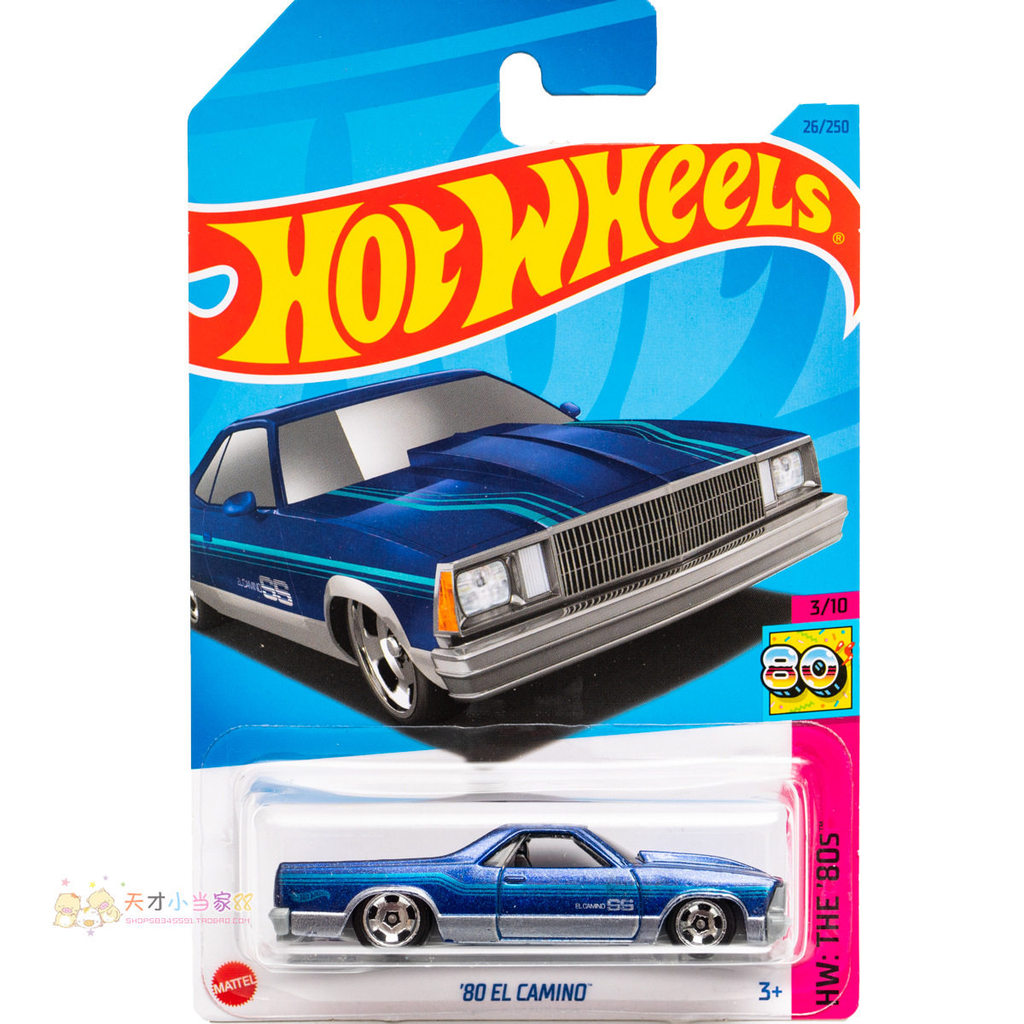 เลขที่. 26 80 EL CAMINO Blue Hot Wheels HW THE 80S Series 23C23D