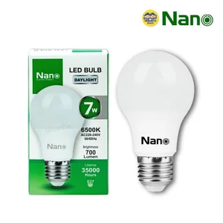 ** 1 หลอด ** NANO หลอดประหยัดไฟ LED bulb ขนาด 7w 9w 12w 15w 18w 25w แสงขาว แสงวอร์ม แสงคูลไวท์ แอลอีดี หลอดไฟ