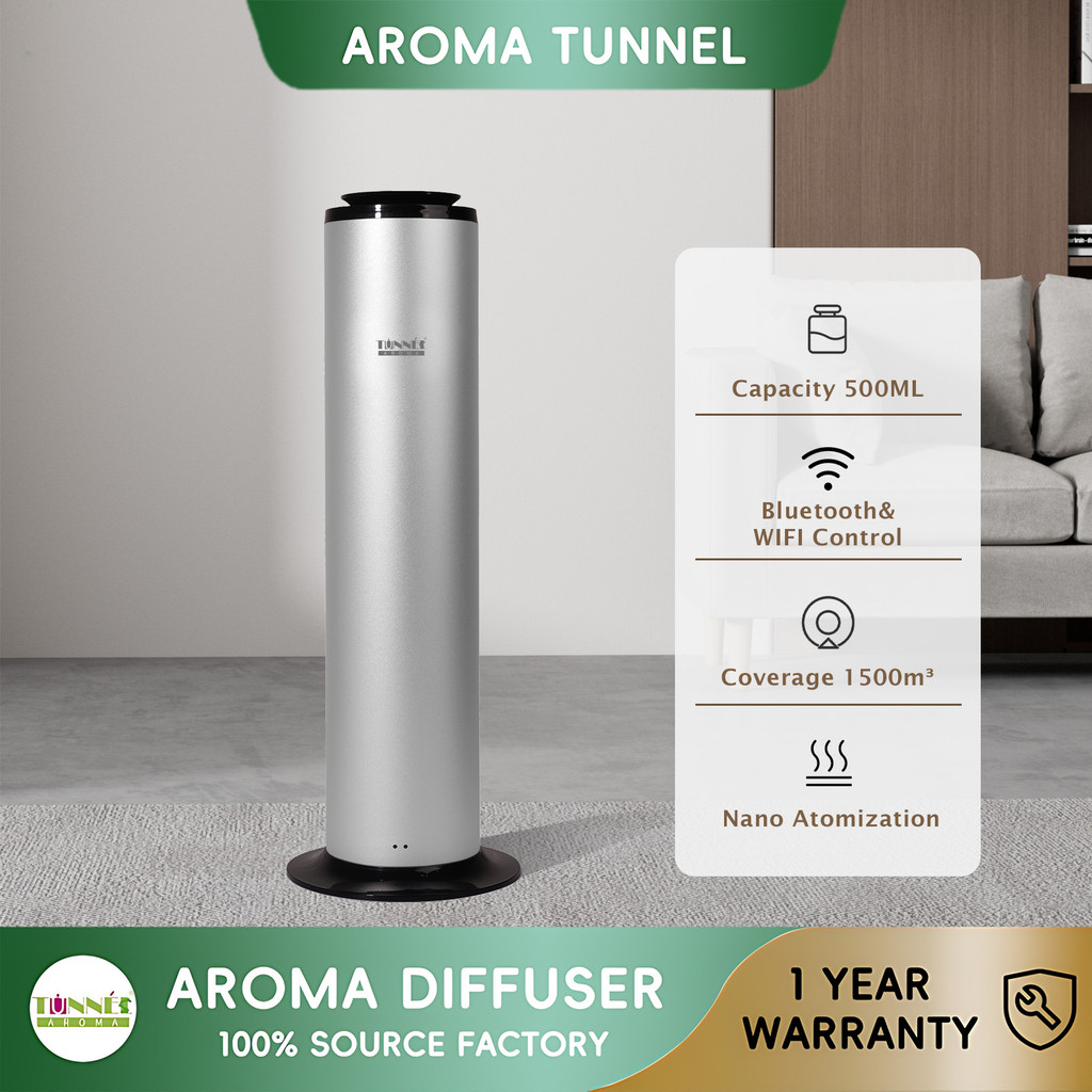 AROMA TUNNEL 500ML 5500Sqft สมาร์ท WiFi Essential Oil Diffuser Air Humidifier Home Hotel Aromatherapy Machine