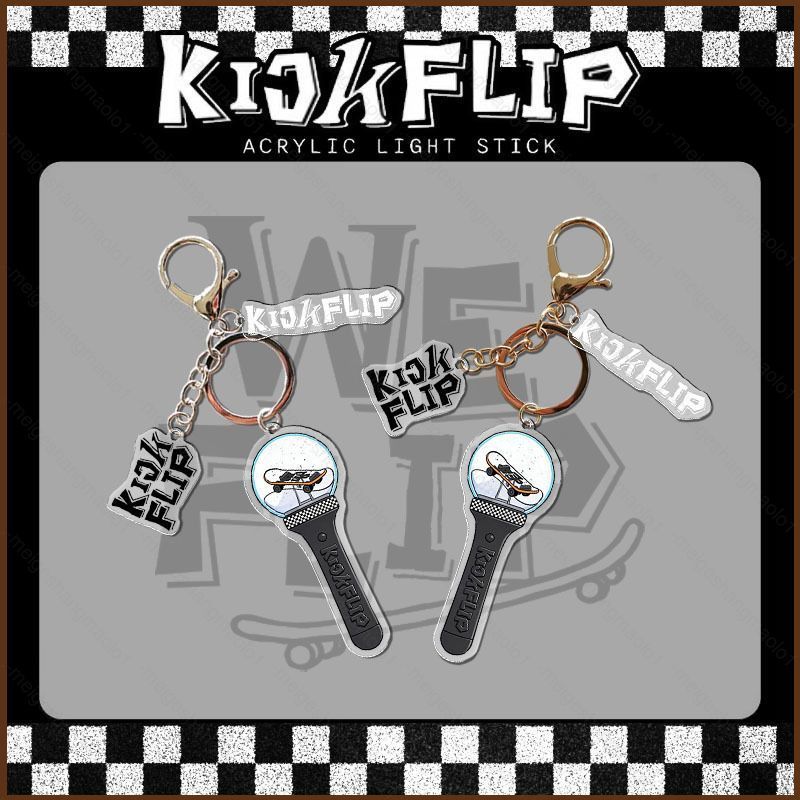 MG1 KickFlip พวงกุญแจอะคริลิครองรับจี้แท่งไฟ KYEHOON กระเป๋าอุปกรณ์เสริม WeFlip อุปกรณ์ต่อพ่วง MG1