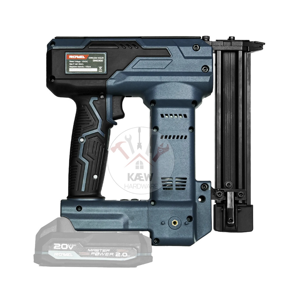 ROWEL เครื่องยิงตะปูไร้สาย ยิงไม้ ขาเดี่ยว รุ่น DNG300 พร้อมแบต2.0AHและแท่นชาร์จ/ตัวเปล่า พร้อมส่ง - รูปที่ 4
