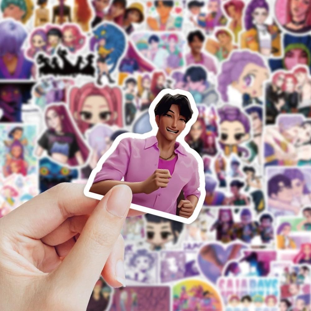 2025 ใหม่ Kpop Demon Hunters สติกเกอร์ Huntr/x Rumi Zoey Boys Collection Saja Jinu Baby Mystery L8n4
