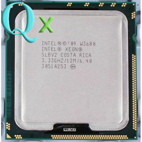 Xeon W3680 LGA 1366 โปรเซสเซอร์ CPU 3.33GHz Six Core 3200MHz