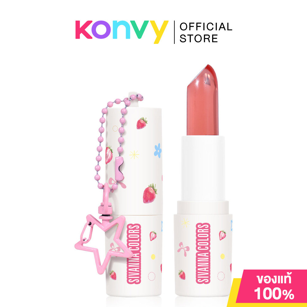 SIVANNA Colors Fruit Jelly Hya Lip HF594 3.4g #01 Strawberry Jelly ซีเวนน่า ลิปไฮยา.