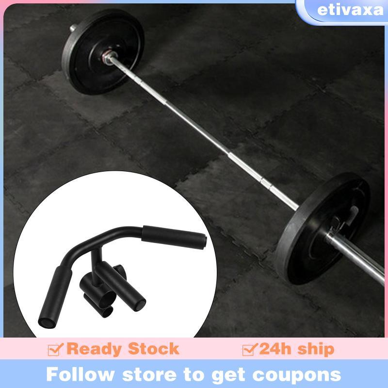 [Etivaxa] Barbell Barrel Rack Sturdy Barbell Row Attachment สําหรับไหล่ออกกําลังกายที่บ้าน