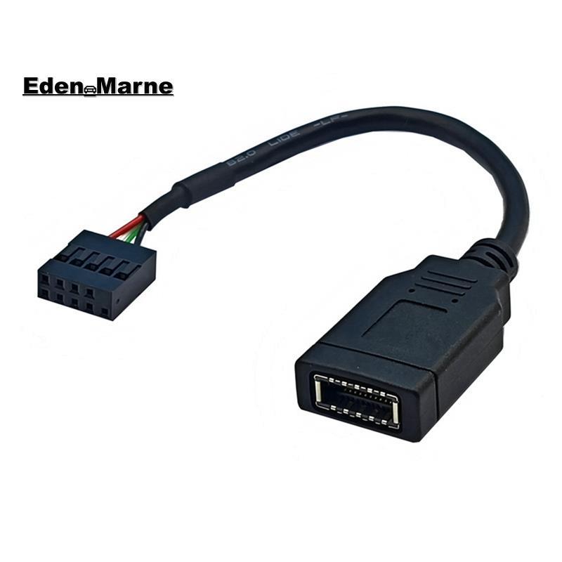 [Eden_Marner]สายอะแดปเตอร์ USB 9PIN to TYPE-E USB 9PIN to TYPE-E สาย USB แผงด้านหน้าอะแดปเตอร์สาย US