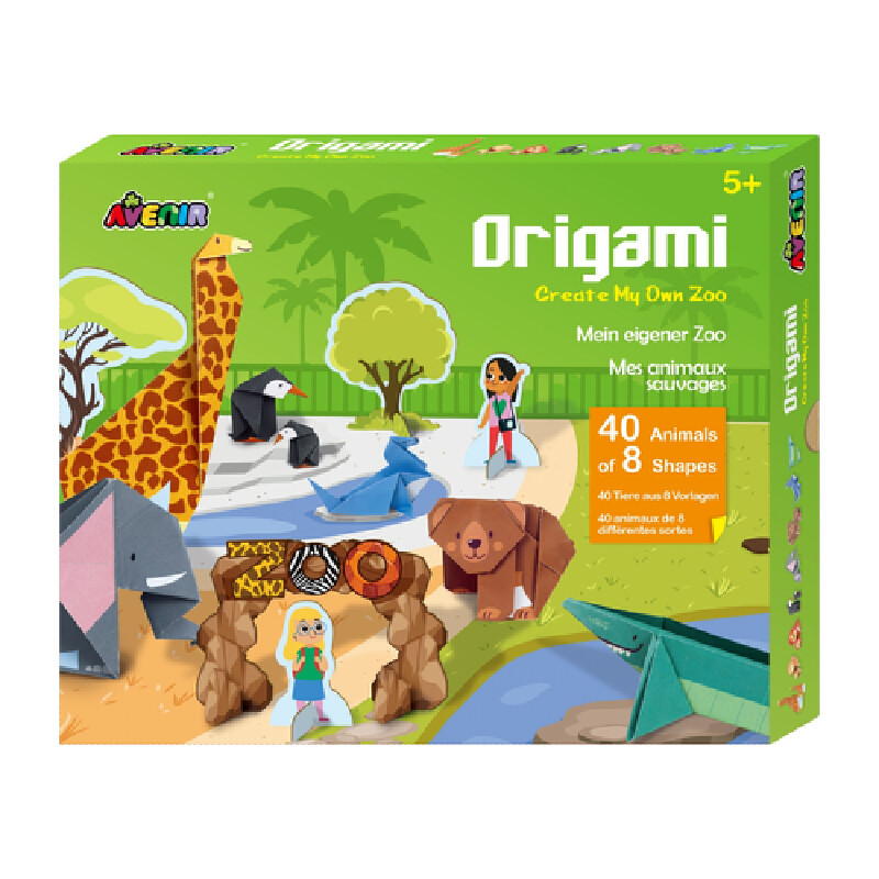 AVENIR ของเล่นเสริมพัฒนาการ Origami ชุดพับกระดาษ 3D : สวนสัตว์